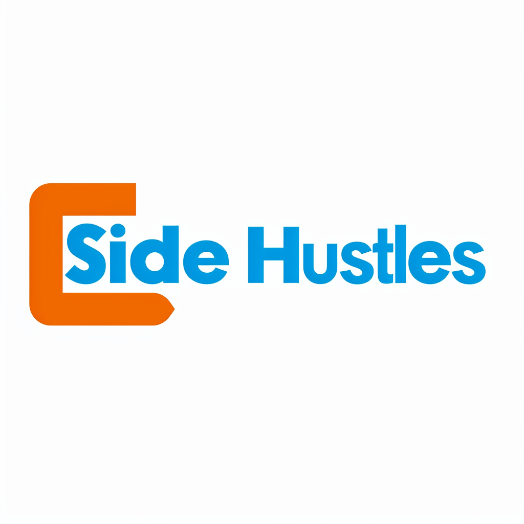 Side Hustles logo in orange and blue